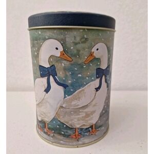 Vintage Goose Metal Canister Decor R.O.C. Made in Taiwan